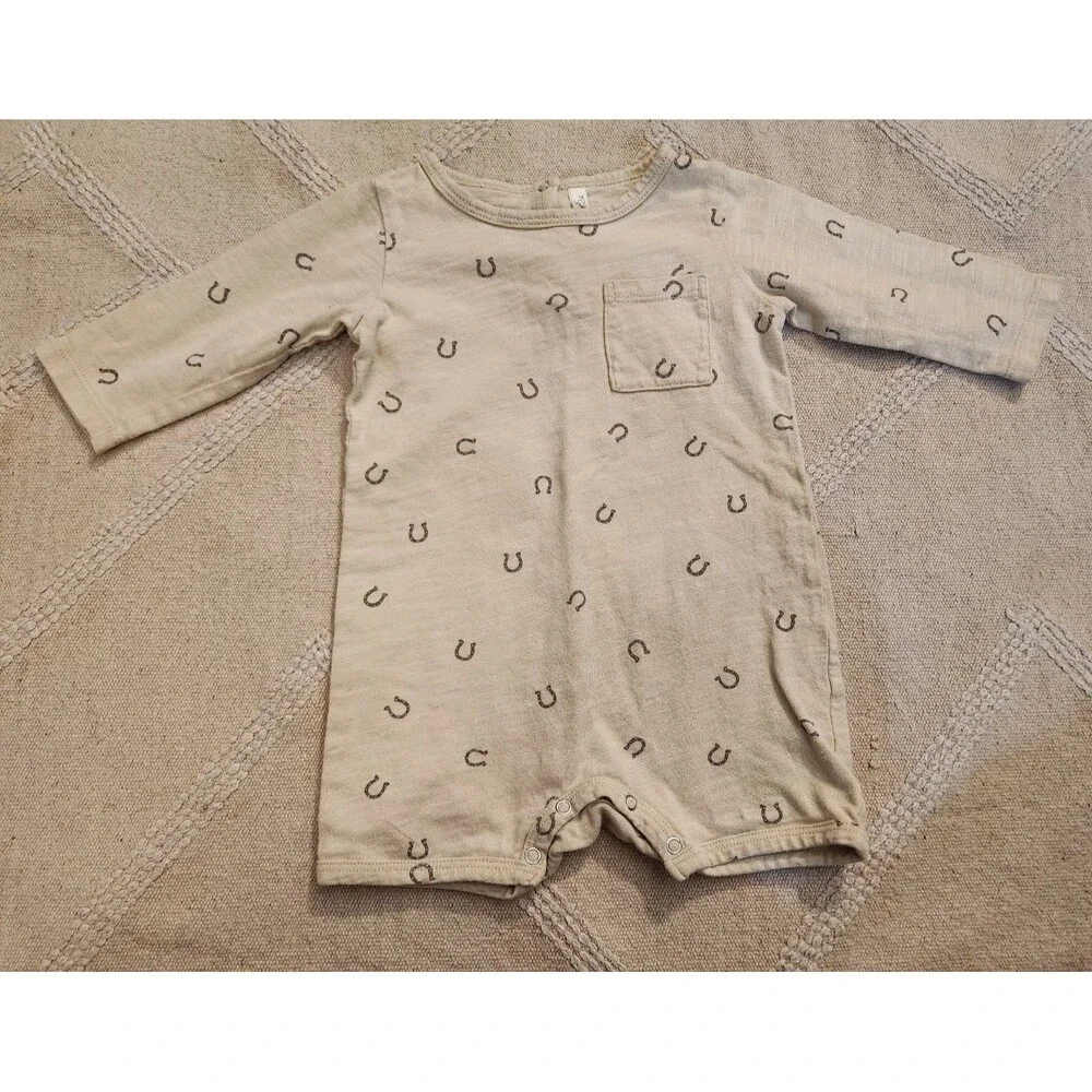 Rylee and cru dash romper horseshoes size 3-6 months